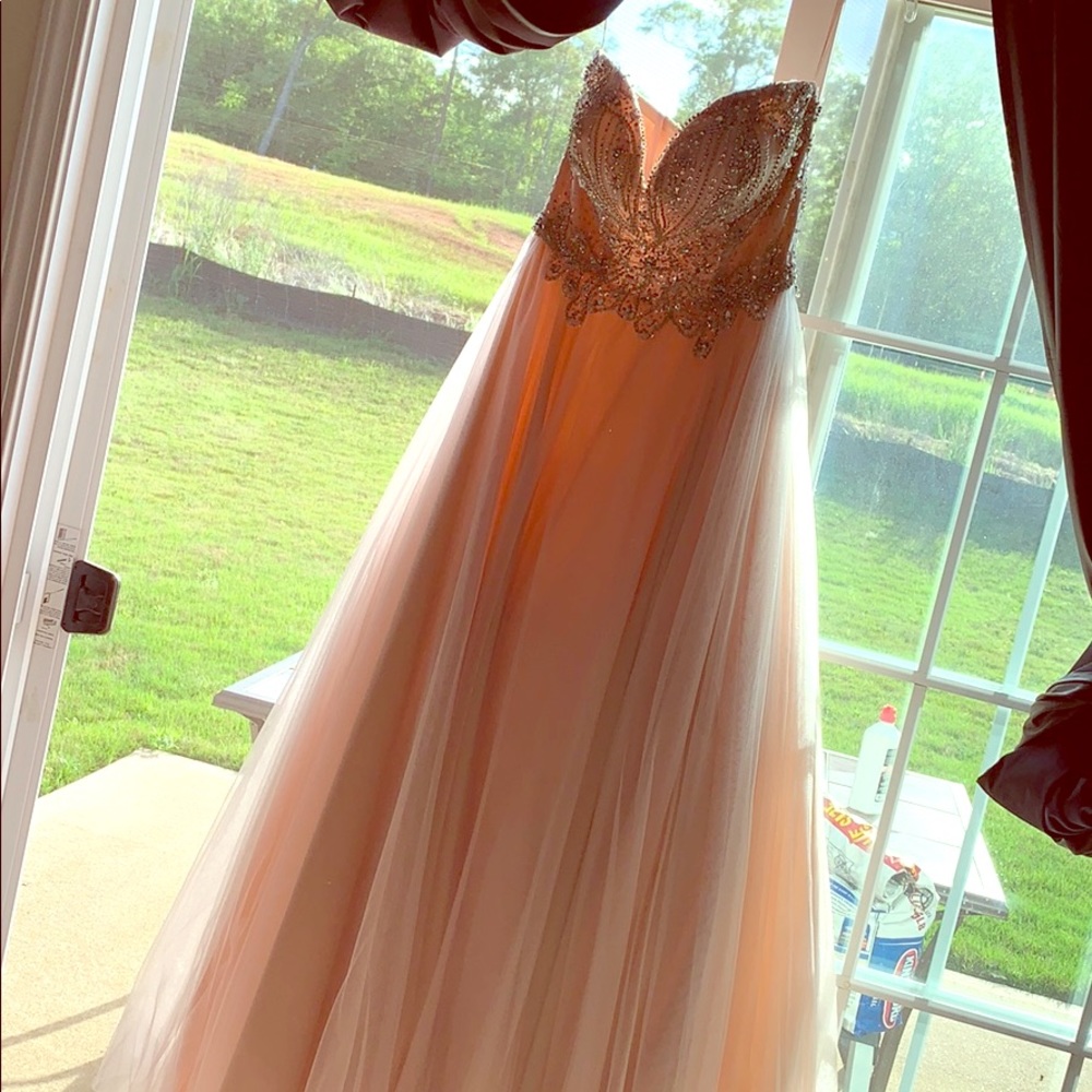 Pink ball gown